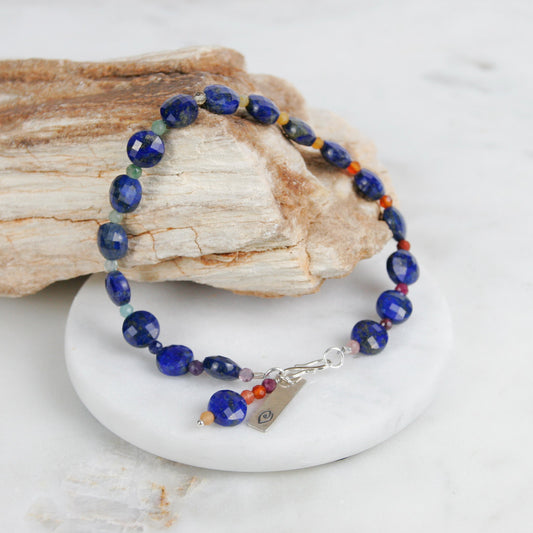 Lapis and Tourmaline Bracelet
