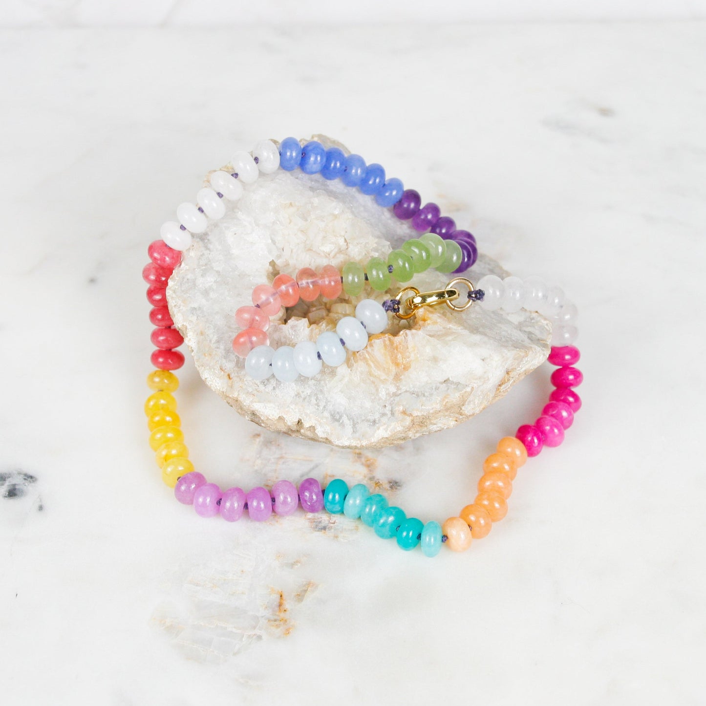 Bubble Gum Jade Necklace