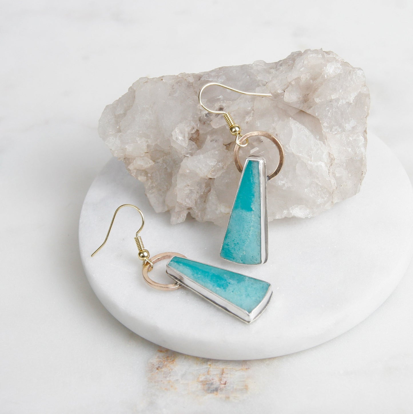 Gel Amazonite Drop Earrings