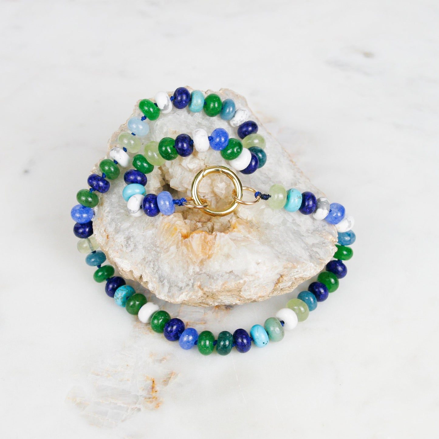 Cool Tone Jade Necklace