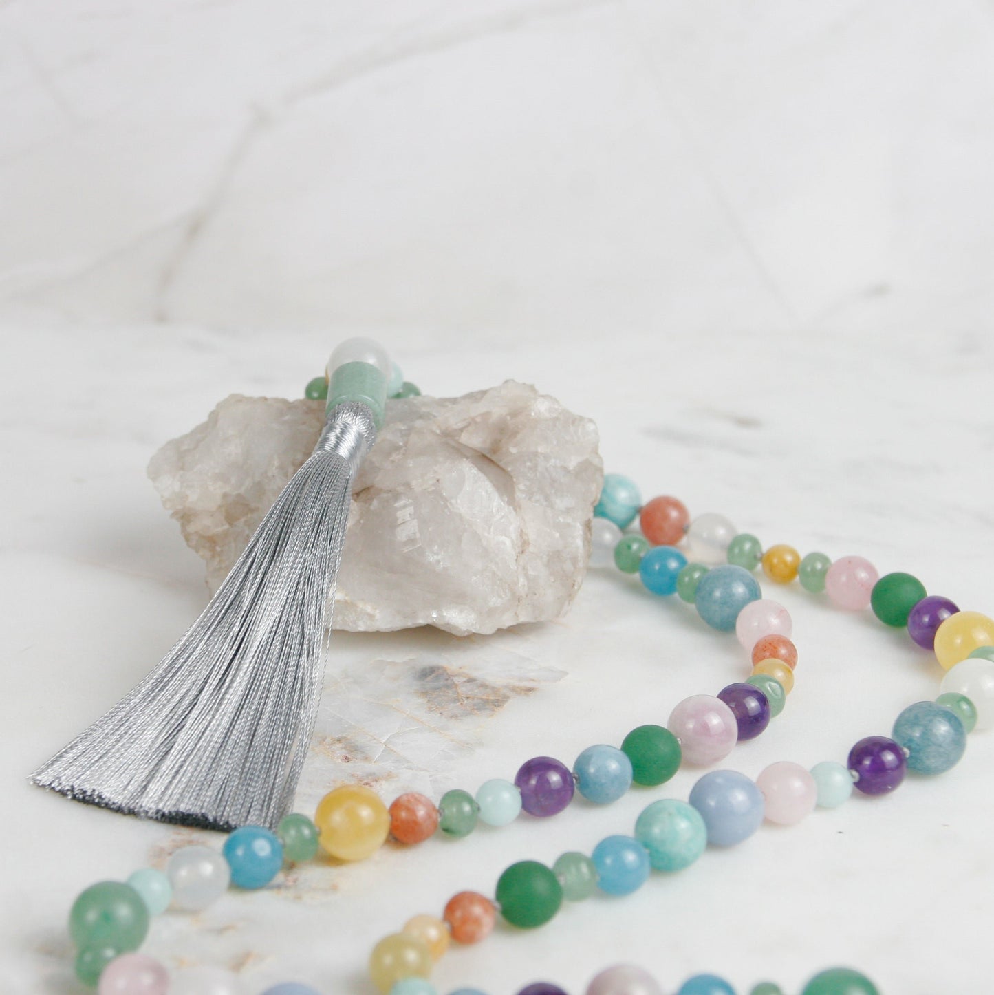 Pretty in Pastels Mala Necklace