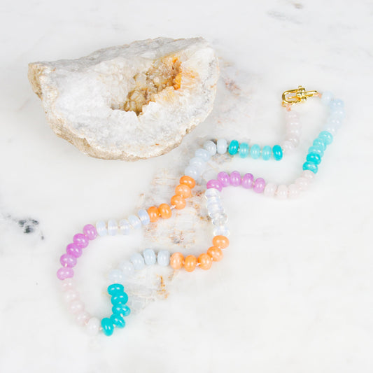 Soft Pastel Jade Necklace