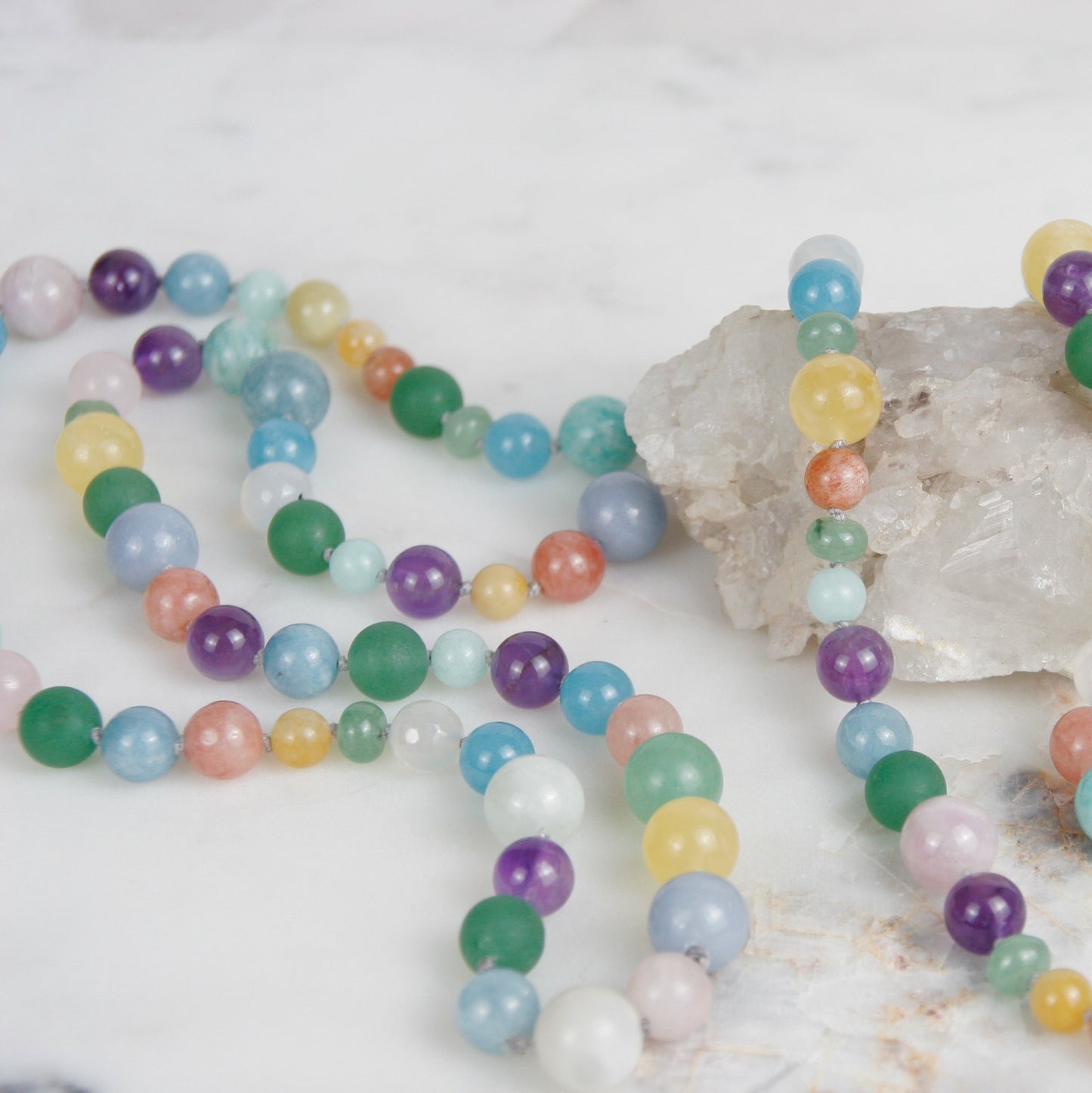 Pretty in Pastels Mala Necklace