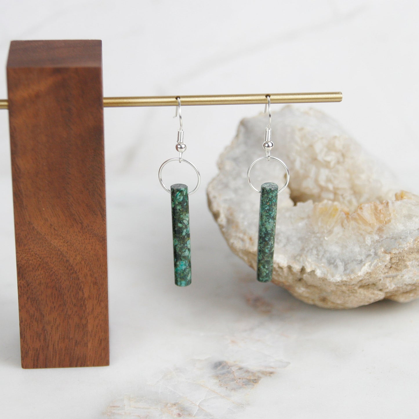 Unique African Turquoise Earrings