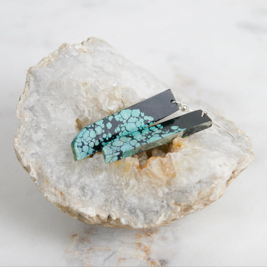 Column Turquoise Earrings