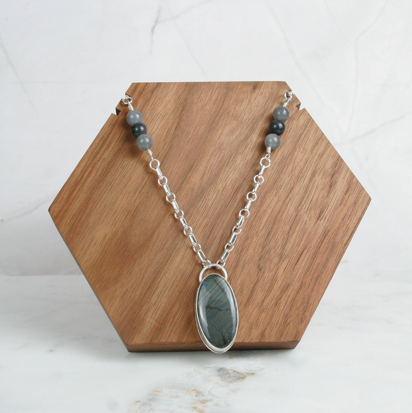 Brilliant Labradorite Necklace