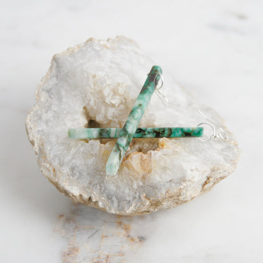 Unique Chrysocolla Earrings