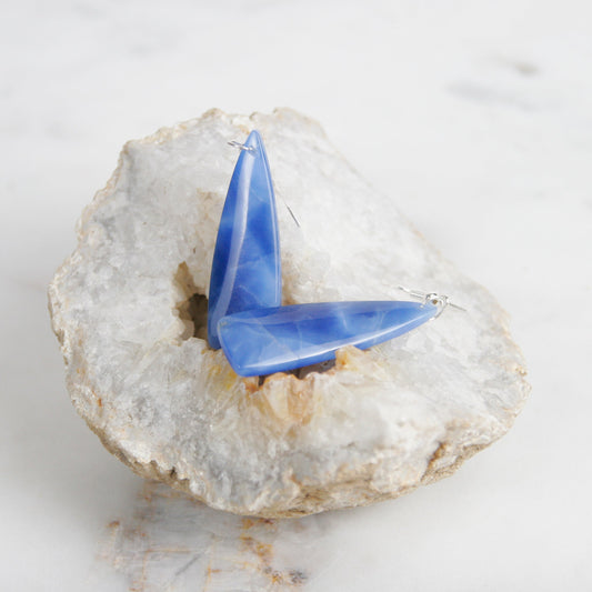 Blue Onyx Earrings