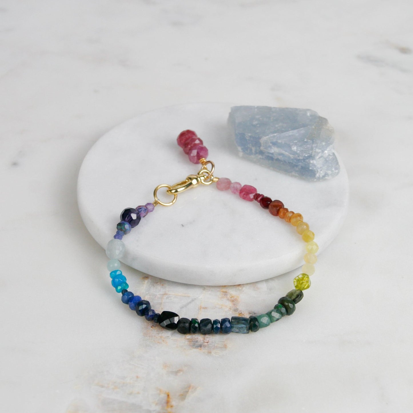 Faceted Rainbow Bracelet