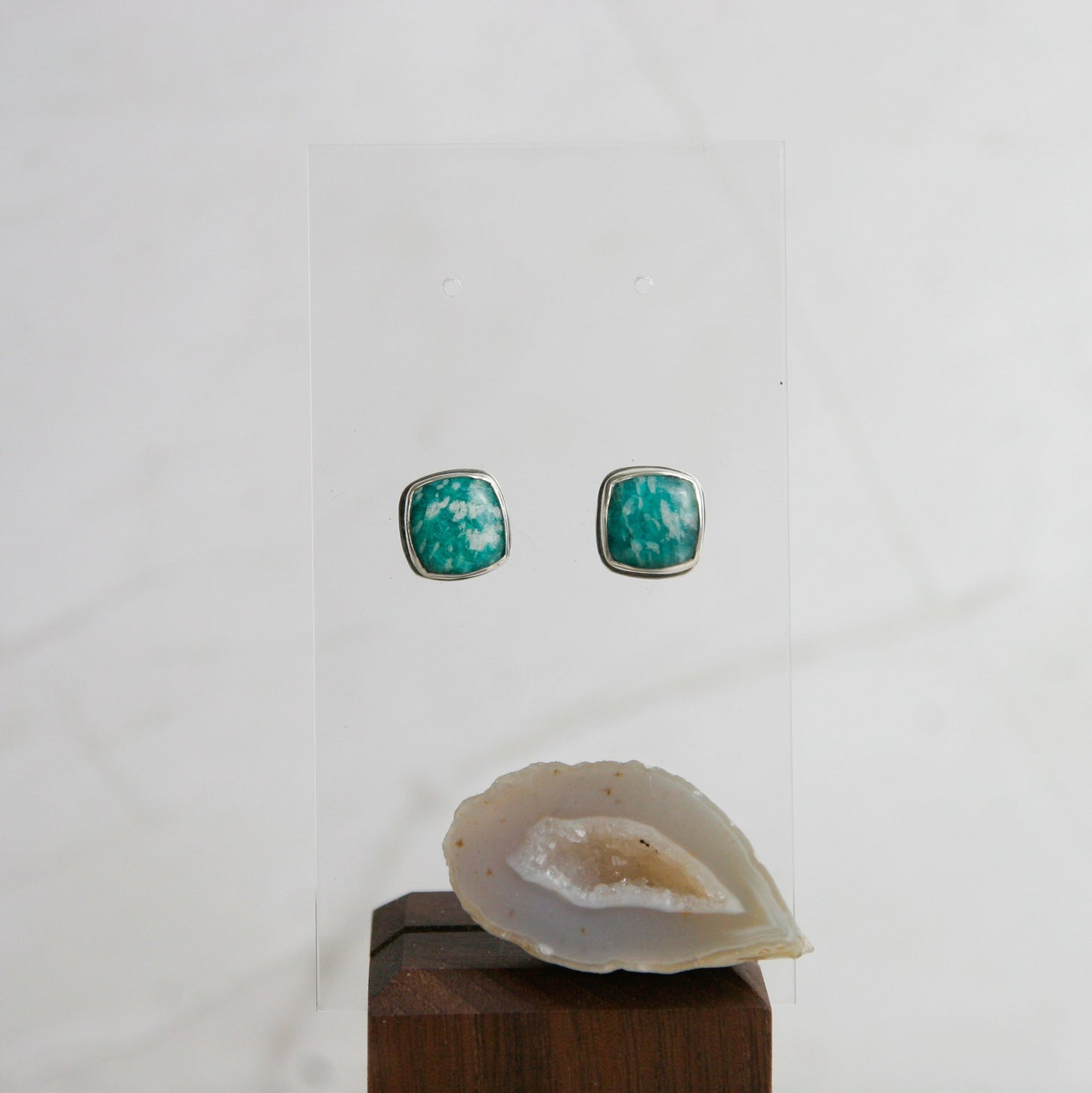 Square Teal Amazonite Posts