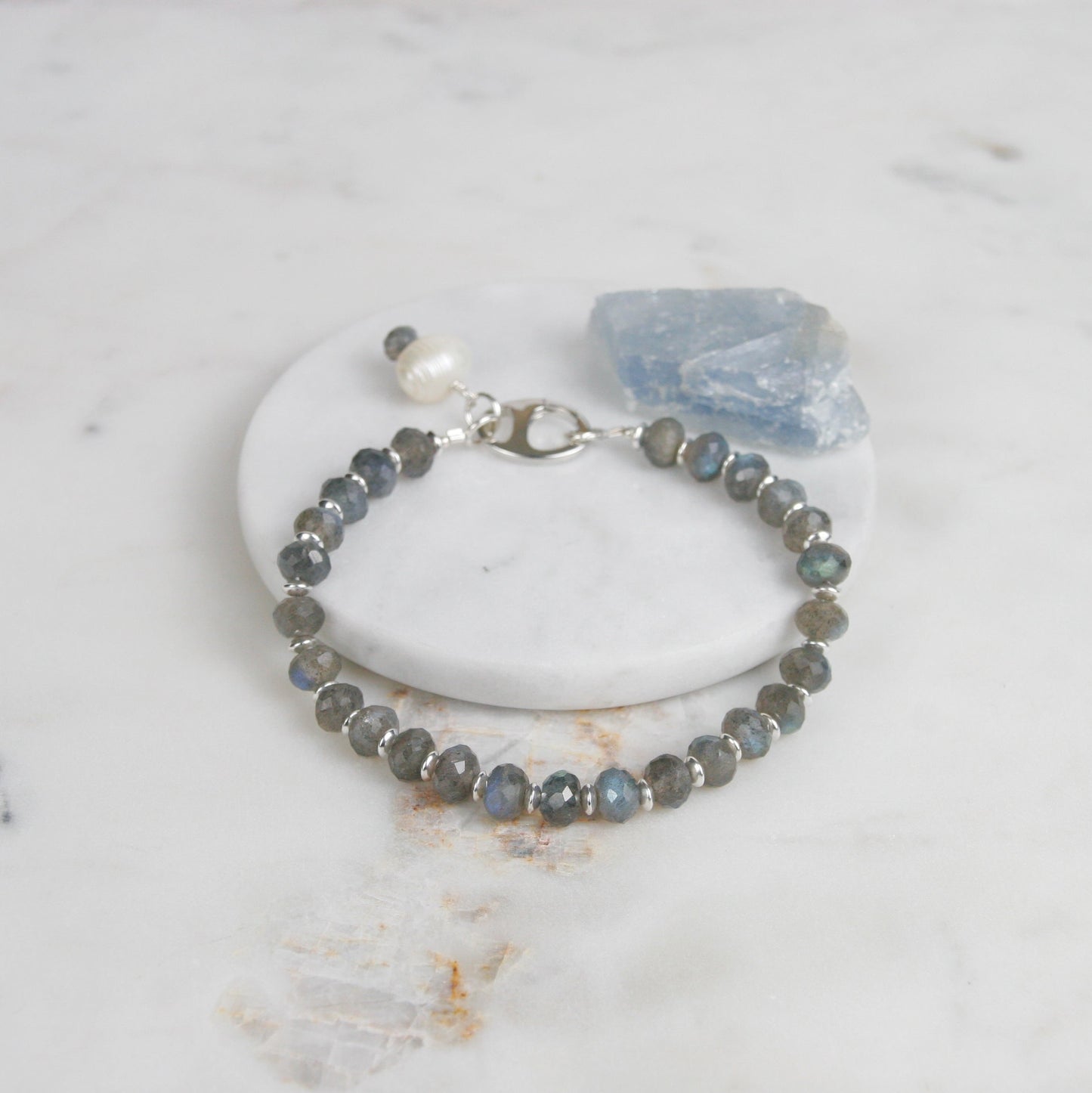 Labradorite and Silver Bracelet