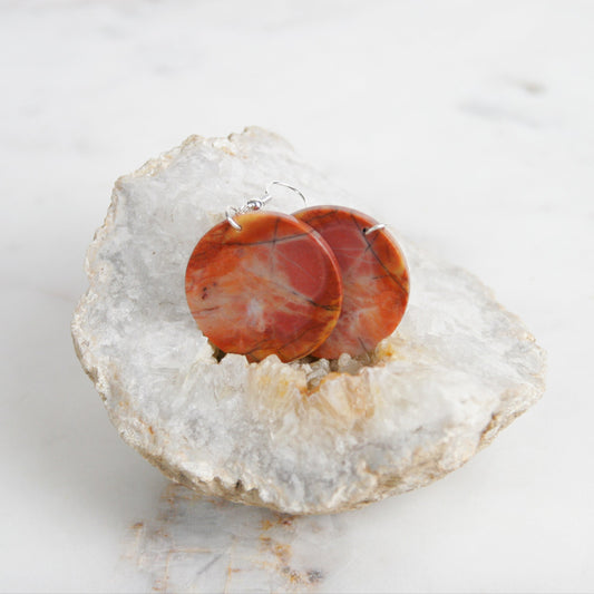Rosey Picasso Jasper Earrings
