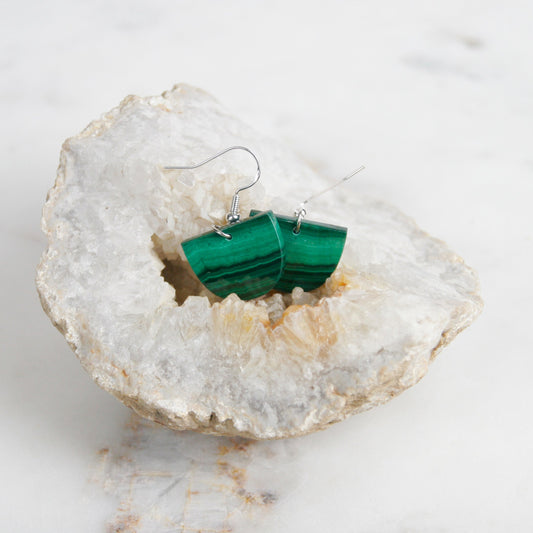 Malachite Earrings