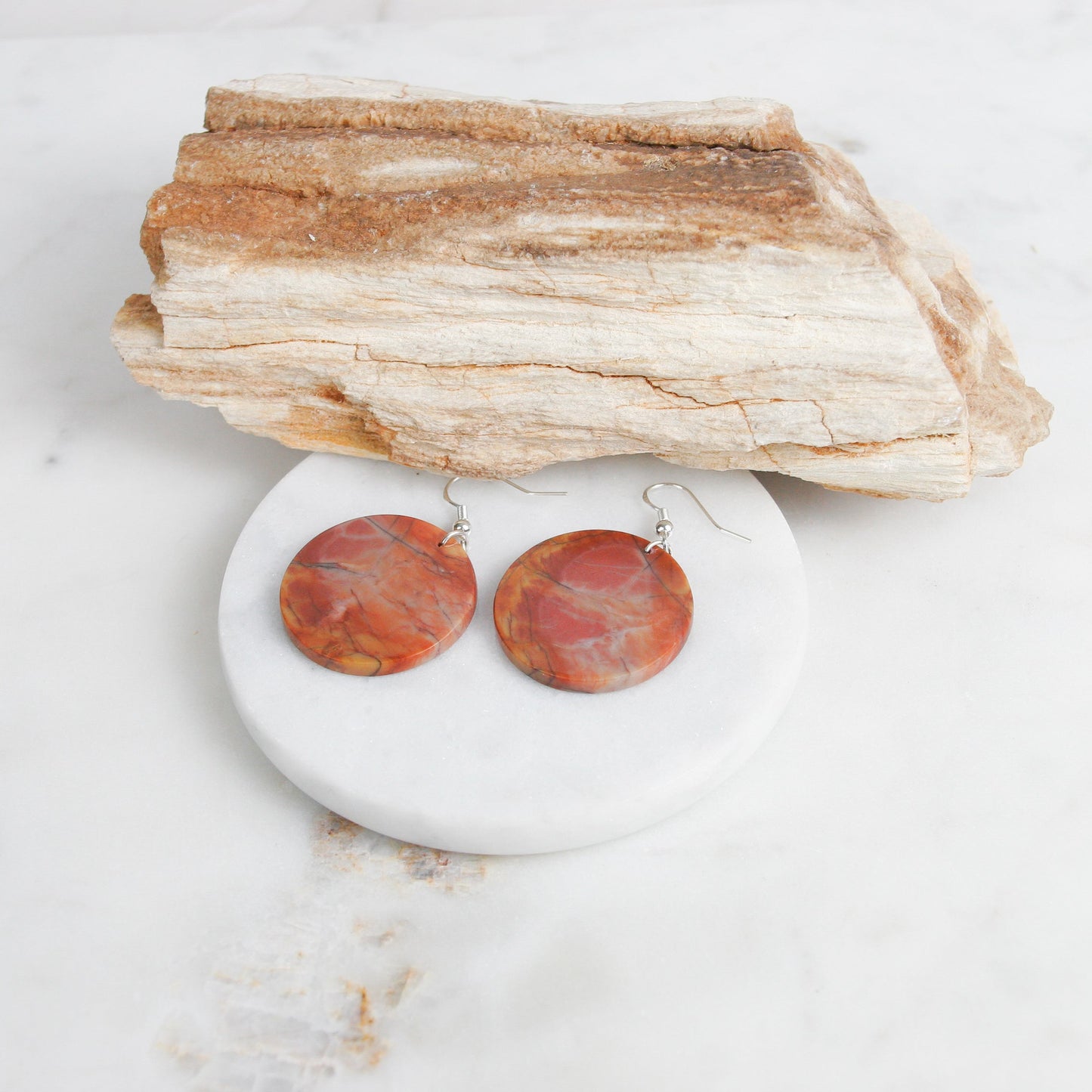 Rosey Picasso Jasper Earrings