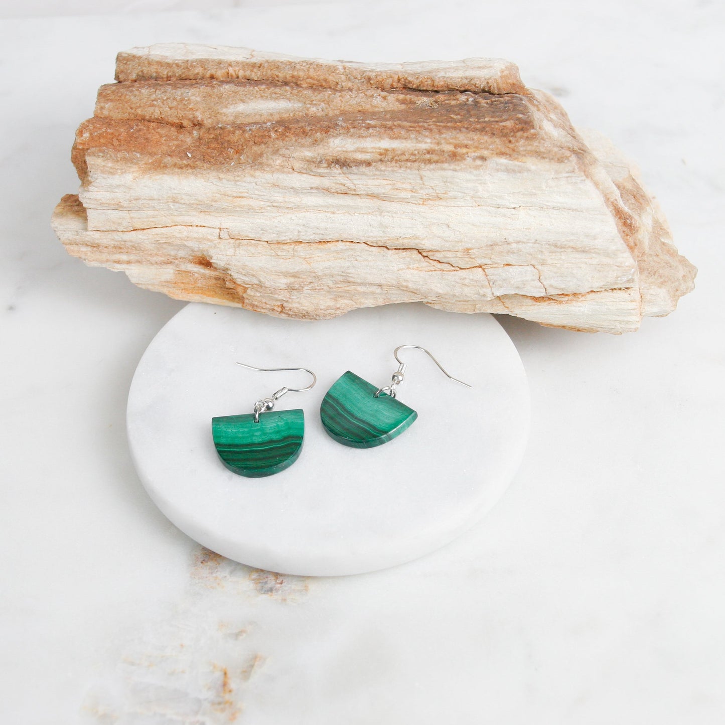 Malachite Earrings