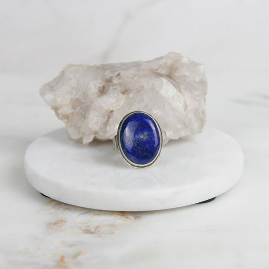 Oval Lapis Ring