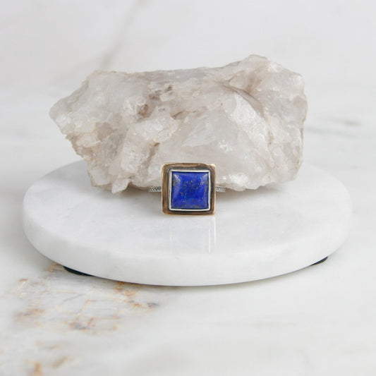 Square Lapis Ring