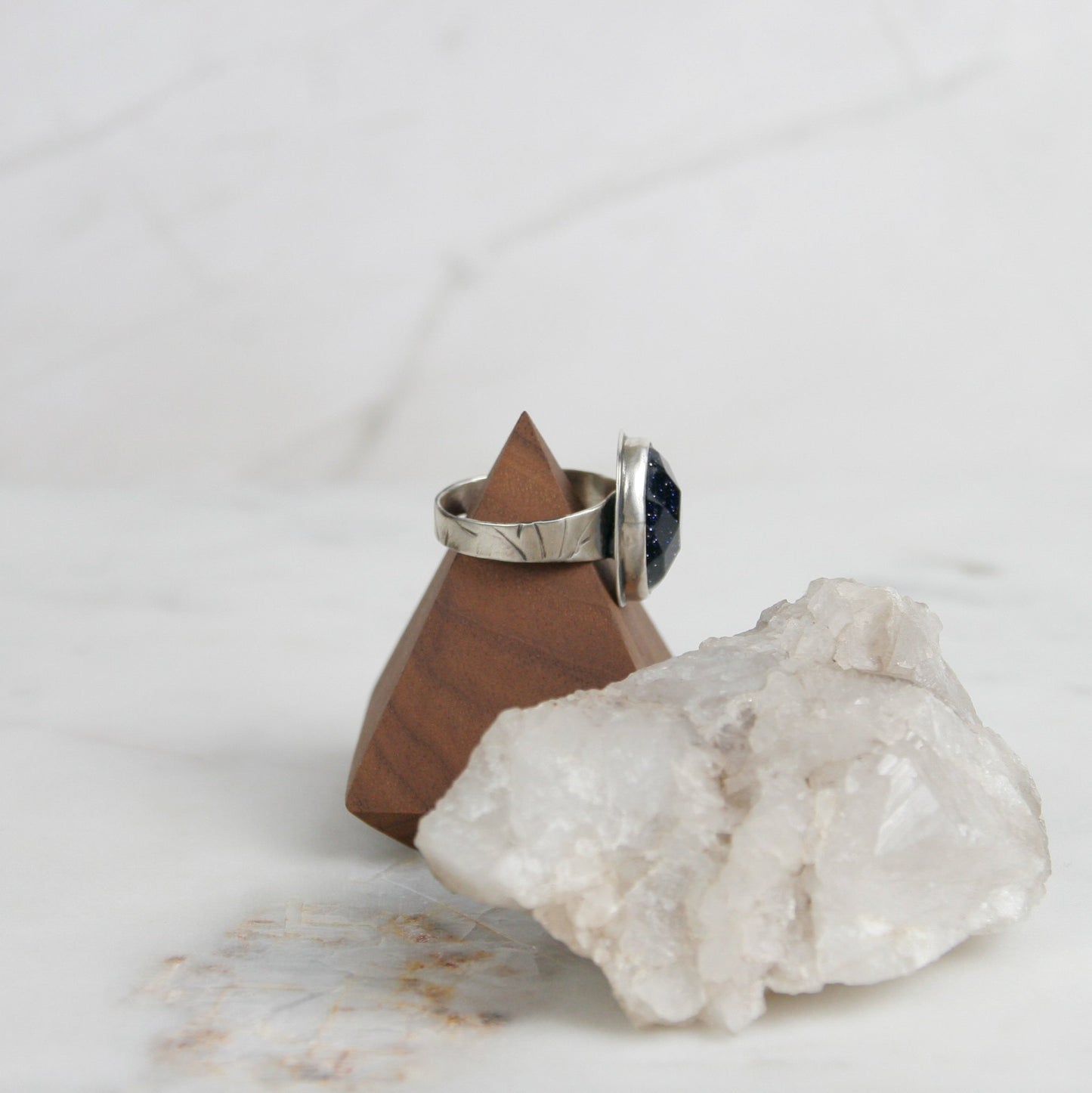 Blue Sunstone Ring