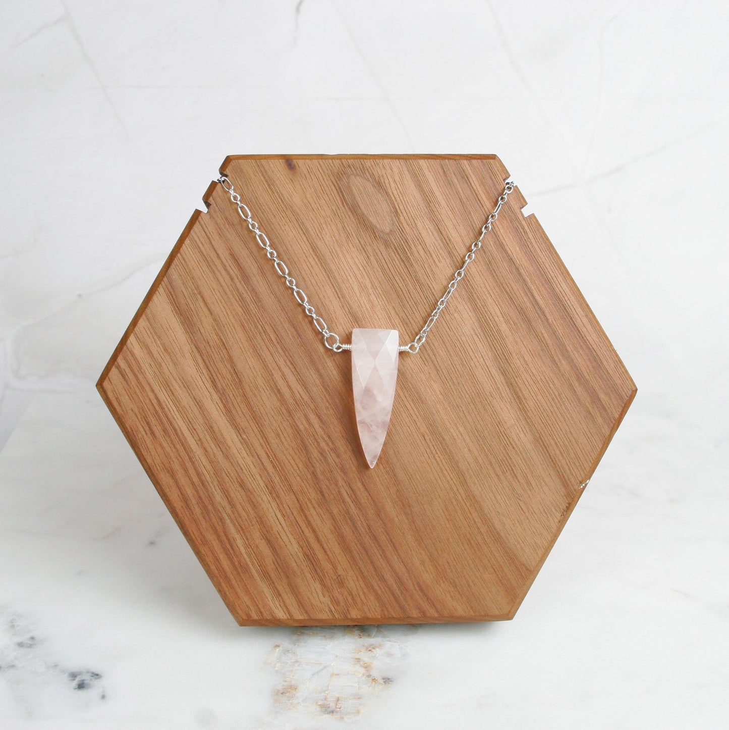 Faceted Shield Pendant