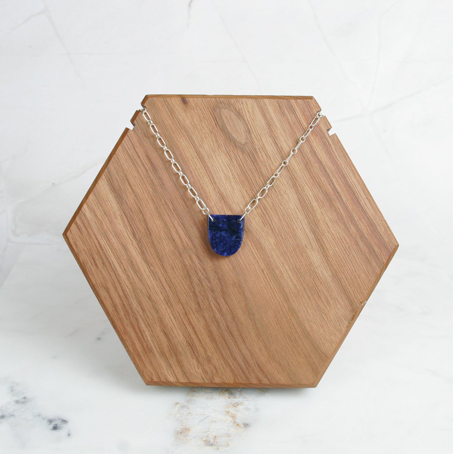 Small Shield Pendant Necklace