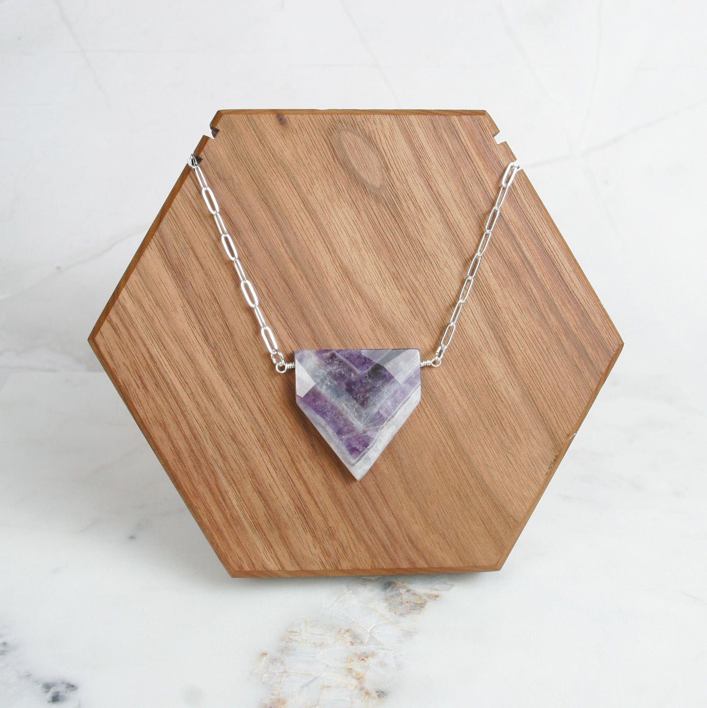 Faceted Flag Pendant