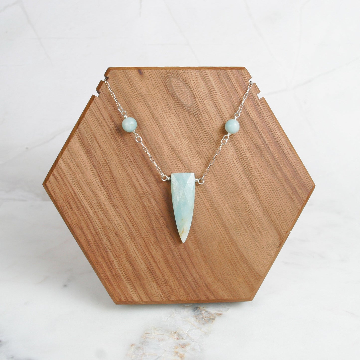 Faceted Shield Pendant