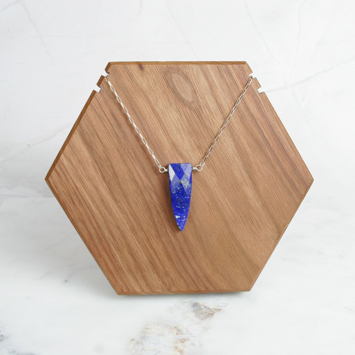 Faceted Shield Pendant