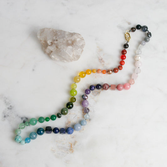 Beaded Rainbow Necklace