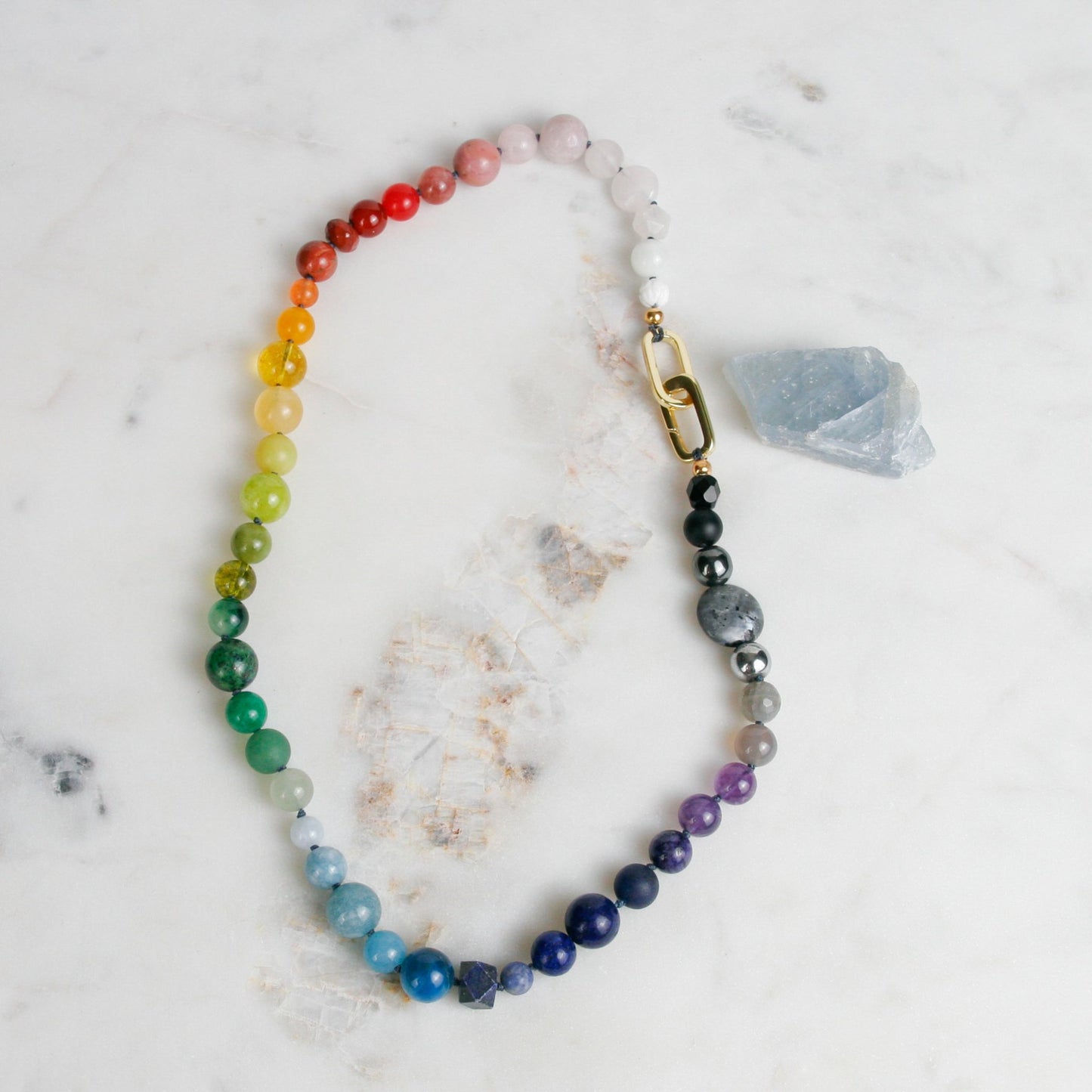 Beaded Rainbow Necklace