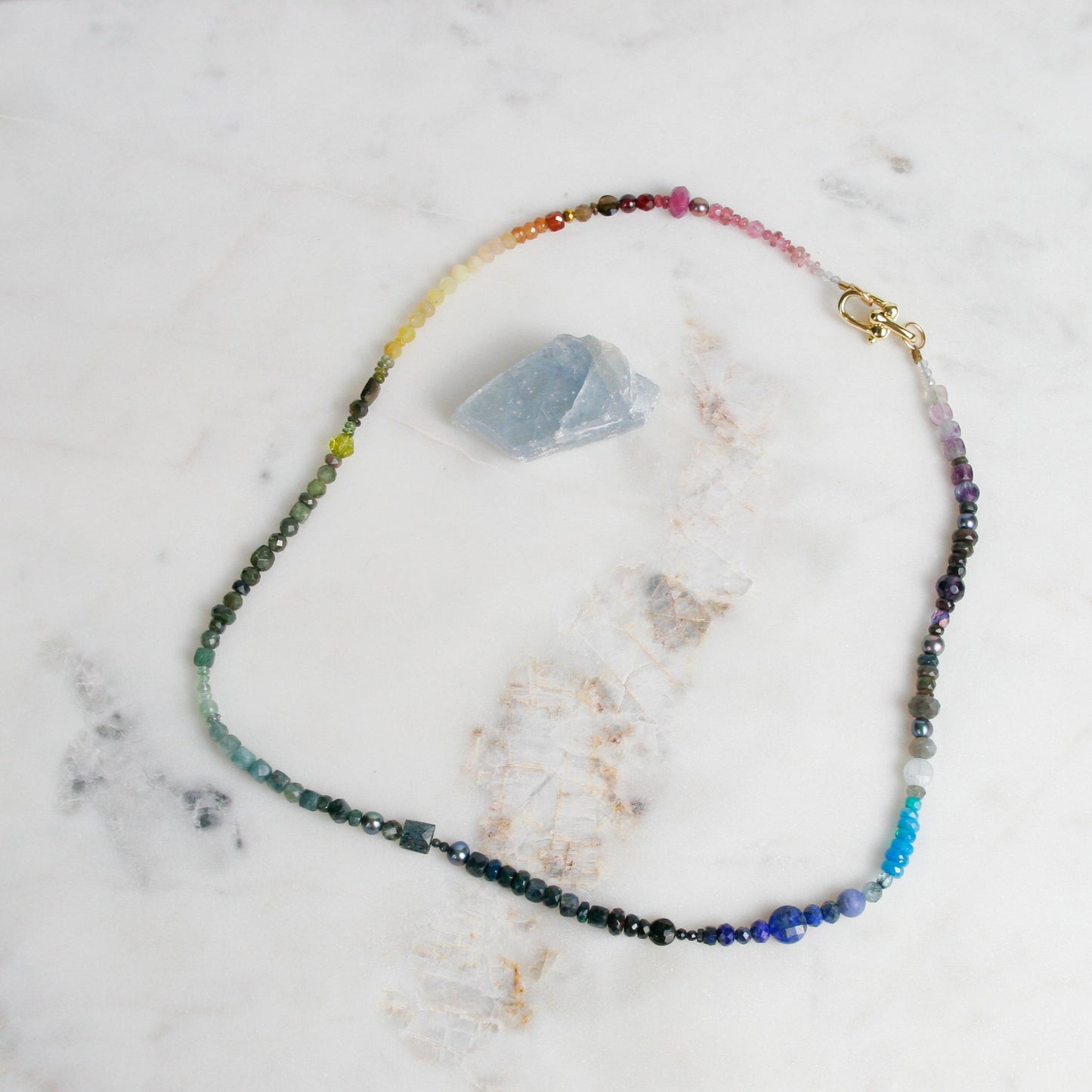 Faceted Rainbow Necklace