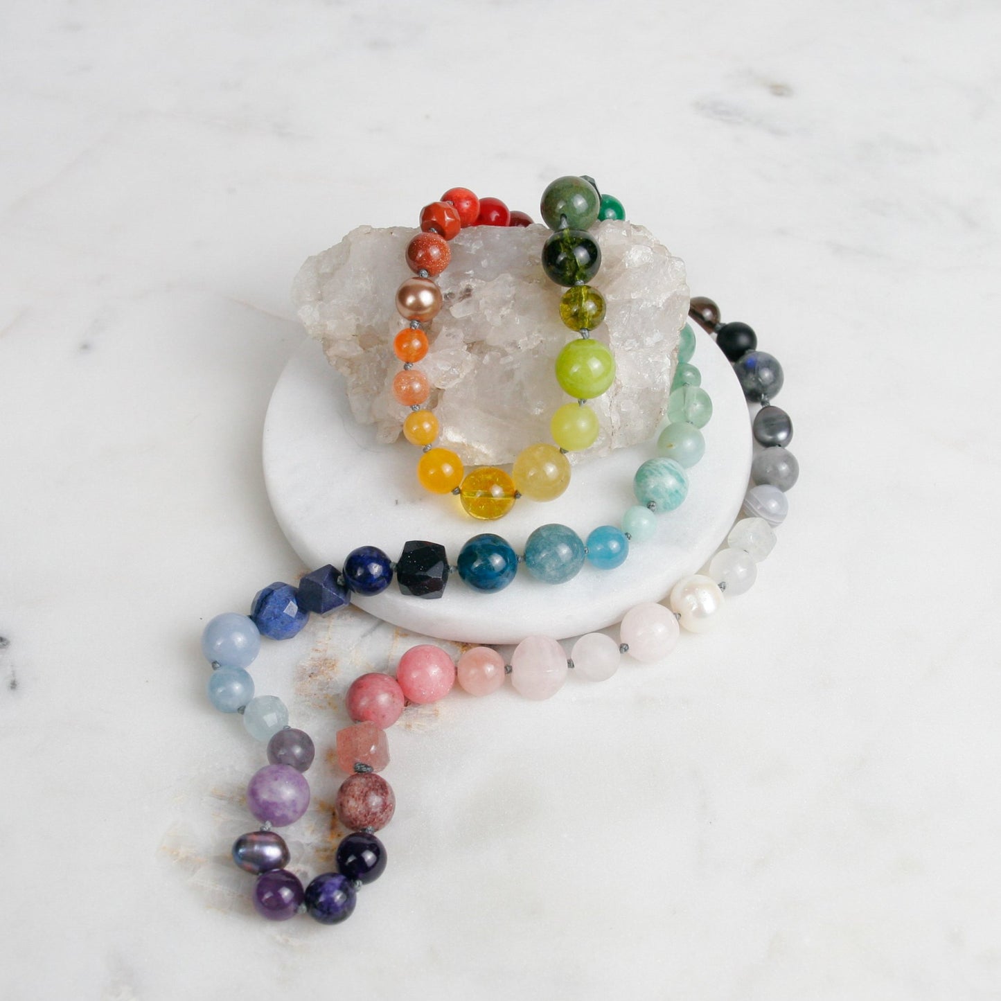 Beaded Rainbow Necklace