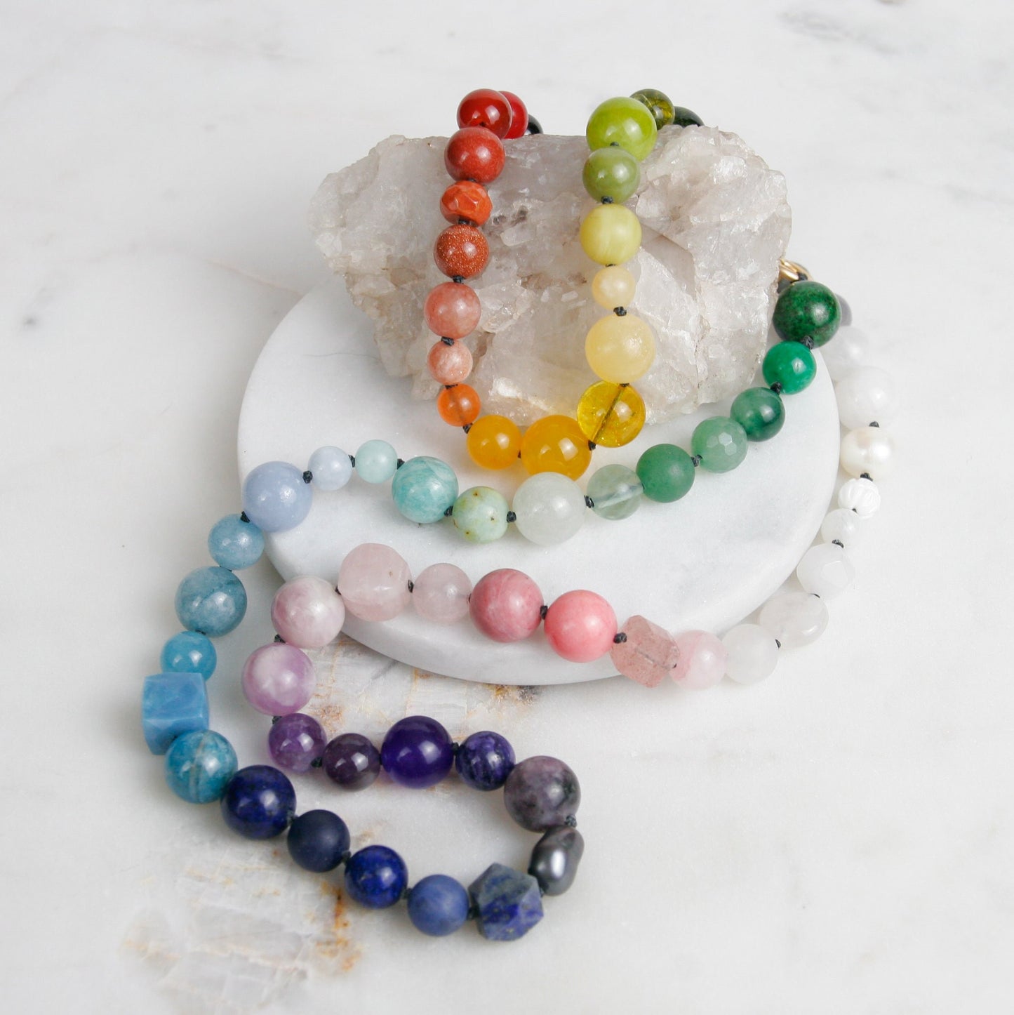 Beaded Rainbow Necklace