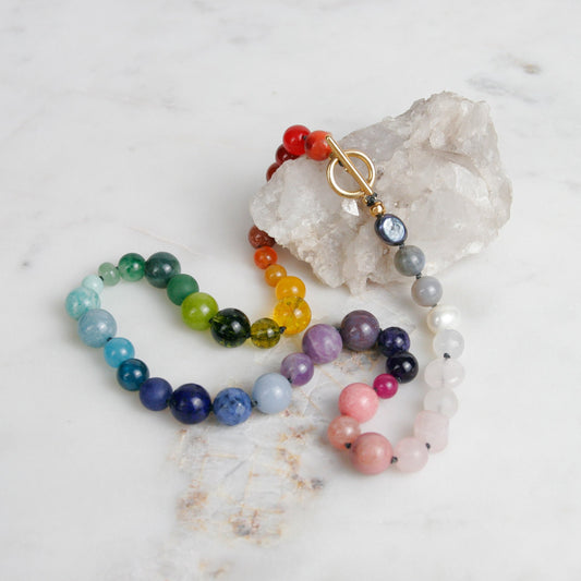 Beaded Rainbow Necklace