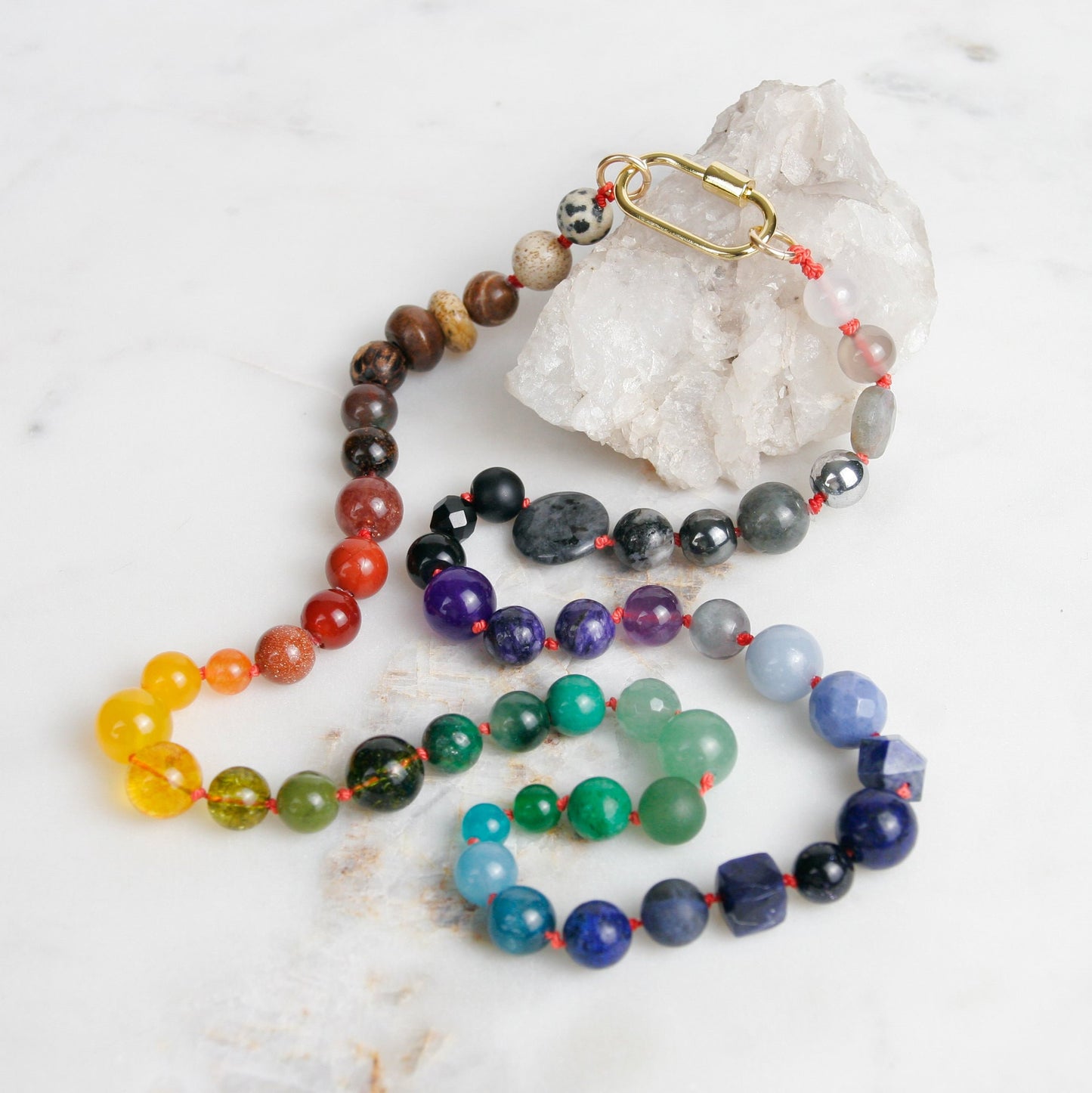 Beaded Rainbow Necklace